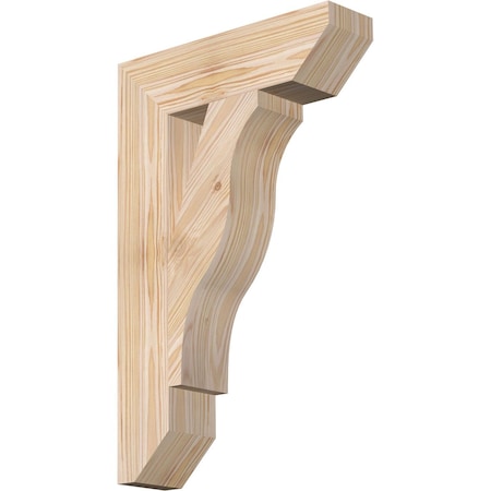 Ekena Millwork Funston Slat Smooth Bracket, Douglas Fir, 3 1/2"W x 14"D x 22"H BKT04X14X22FST06SDF